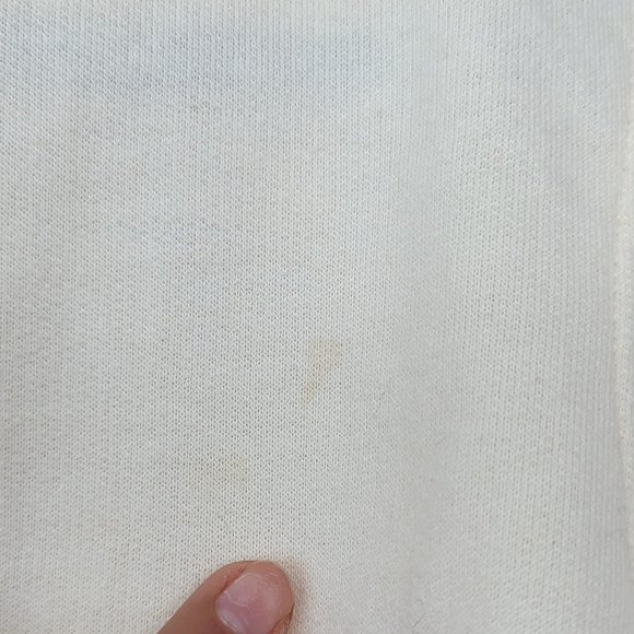 Vintage Winter Festive Cream Sweater Size Medium Petite - Picture 14 of 15